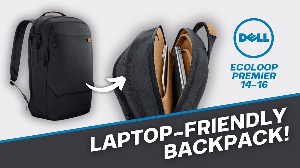 DELL PRO PREMIUM ECOLOOP BACKPACK (CP7625), FITS UP TO 16", (BLACK), 1YR