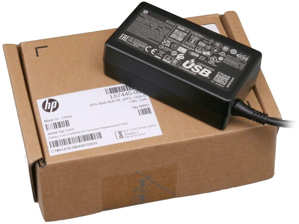 [1P3K6AA] HP 65W USB-C LC POWER ADAPTER